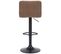 Tabouret De Bar Feni En Velours Marron