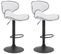 Lot De 2 Tabourets De Bar Las Vegas V2 Similicuir Blanc /noir