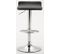 Lot De 2 Tabourets De Bar Dyn V2 Similicuir Noir /chrome