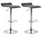 Lot De 2 Tabourets De Bar Dyn V2 Similicuir Noir /chrome