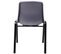 Lot De 4 Chaises Empilables Nowra Avec Assise En Plastique Et Pieds En Métal Noir Mat Gris