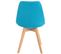 Lot De 4 Chaises De Cuisine Linares Turquoise/tissu