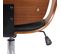 Fauteuil De Bureau Burbank Avec Coque D'assise En Bois Noyer / Noir/similicuir