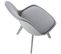 Lot De 4 Chaises De Cuisine Linares Gris / Gris/plastique