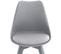 Lot De 4 Chaises De Cuisine Linares Gris / Gris/plastique