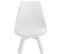 Lot De 4 Chaises De Cuisine Linares Blanc / Blanc/plastique