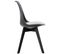 Lot De 4 Chaises De Cuisine Linares Noir / Noir/plastique