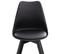 Lot De 4 Chaises De Cuisine Linares Noir / Noir/plastique