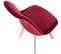 Lot De 4 Chaises De Cuisine Linares Bordeaux/velours