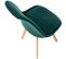 Lot De 4 Chaises De Cuisine Linares Vert/velours