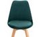 Lot De 4 Chaises De Cuisine Linares Vert/velours