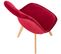 Lot De 4 Chaises De Cuisine Linares Rouge/velours