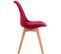 Lot De 4 Chaises De Cuisine Linares Rouge/velours