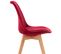 Lot De 4 Chaises De Cuisine Linares Rouge/velours