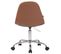 Fauteuil De Bureau Reims Similicuir Marron Clair