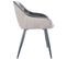 Chaise De Salle À Manger Cassis En Velours Avec Piètement En Métal Noir Gris Foncé/velours