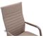 Chaise De Bureau Amadora Avec Hauteur Réglable Et Pied En Métal Taupe/tissu