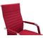 Chaise De Bureau Amadora Avec Hauteur Réglable Et Pied En Métal Rouge/tissu