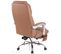 Fauteuil De Bureau Pacific En Véritable Cuir Avec Fonction Massage Marron Clair