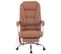 Fauteuil De Bureau Pacific En Véritable Cuir Avec Fonction Massage Marron Clair