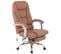 Fauteuil De Bureau Pacific En Véritable Cuir Avec Fonction Massage Marron Clair