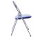 Lot De 4 Chaises Pliables Felix Bleu / Argent