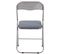 Lot De 4 Chaises Pliables Felix Gris / Argent