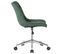 Chaise De Bureau Pivotant Medford En Velours Avec Hauteur Ajustable Et Roulettes Vert