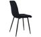 Lot De 4 Chaises De Salle À Manger Tilde Avec Piètement En Métal Noir Noir /velours