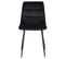 Lot De 4 Chaises De Salle À Manger Tilde Avec Piètement En Métal Noir Noir /velours