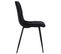 Lot De 4 Chaises De Salle À Manger Tilde Avec Piètement En Métal Noir Noir /velours