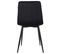 Lot De 4 Chaises De Salle À Manger Tilde Avec Piètement En Métal Noir Noir /velours