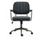 Fauteuil De Bureau Retro Natrona En Similicuir Ajustable Et Pivotant Noir Antique