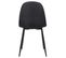 Lot De 4 Chaises De Salle À Manger Napier Avec Piètement En Métal Noir Noir /tissu