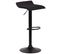 Tabouret De Bar Dyn V2 Tissu Avec Pied En Métal Noir /noir