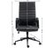 Fauteuil De Bureau Kolumbus Similicuir Noir / Noir