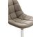 Lot De 2 Chaises Lounge Pivotantes Emil En Similicuir Avec Pied En Métal Taupe