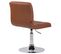 Lot De 2 Chaises Lounge Palma V2 En Similicuir Ajustable Et Pivotant Marron Clair