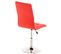 Lot De 2 Chaises De Salle À Manger Peking En Similicuir Avec Pied Trompette Rouge