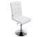 Lot De 2 Chaises De Salle À Manger Peking V2 En Similicuir Pied Trompette Blanc