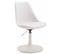 Lot De 4 Chaises De Salle À Manger Maverick En Plastique Avec Pied Métal Blanc /blanc