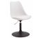 Lot De 4 Chaises De Salle À Manger Maverick En Plastique Avec Pied Métal Blanc /noir