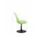 Lot De 4 Chaises De Salle À Manger Maverick En Plastique Avec Pied Métal Vert/noir