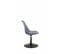 Lot De 4 Chaises De Salle À Manger Maverick En Plastique Avec Pied Métal Gris/noir