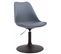 Lot De 4 Chaises De Salle À Manger Maverick En Plastique Avec Pied Métal Gris/noir