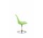 Lot De 4 Chaises De Salle À Manger Maverick En Plastique Avec Pied Métal Vert/chrome