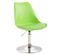 Lot De 4 Chaises De Salle À Manger Maverick En Plastique Avec Pied Métal Vert/chrome