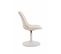 Lot De 4 Chaises De Salle À Manger Maverick Similicuir Avec Pied Trompette Crème/blanc