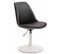 Lot De 4 Chaises De Salle À Manger Maverick Similicuir Avec Pied Trompette Noir /blanc