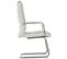 Lot De 2 Chaises Cantilever Caro En Similicuir Avec Accoudoirs Blanc